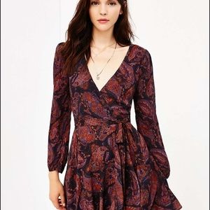 Ecote Paisley Wrap Dress